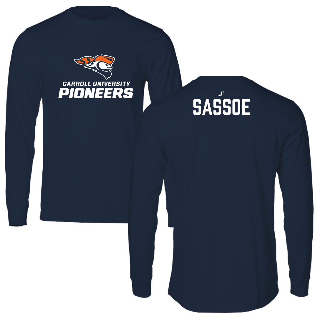 Carroll University TF and XC Navy Long Sleeve - Jerome Sassoe