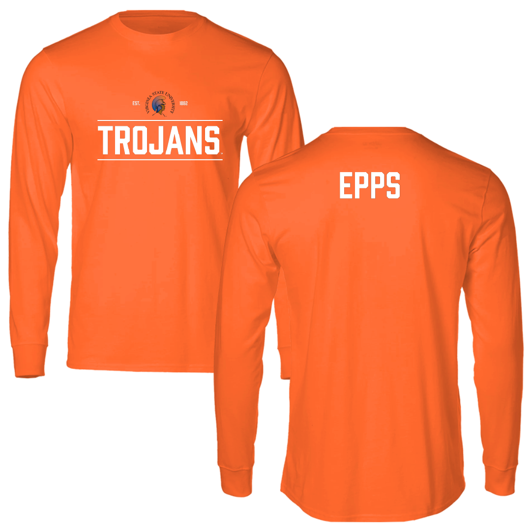 Virginia State University TF and XC Orange General Long Sleeve - Elijah Epps
