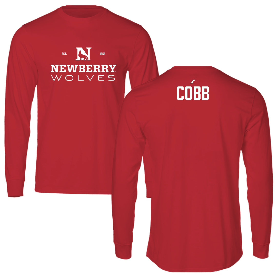 Newberry College TF and XC Red General Performance Long Sleeve - Jaylen Cobb