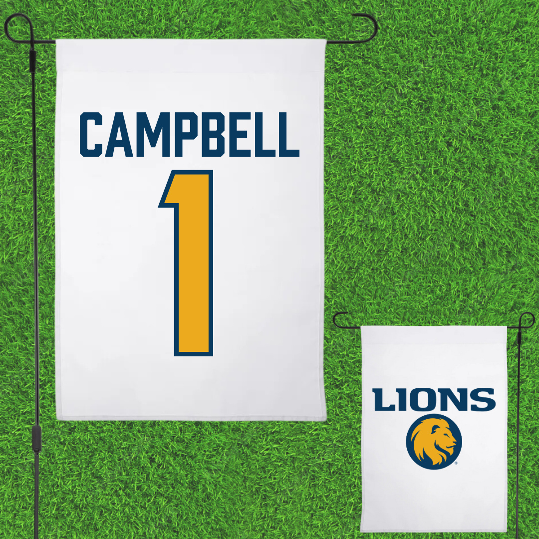 East Texas A&M University Volleyball White Garden Flag - #1 Gracie Campbell