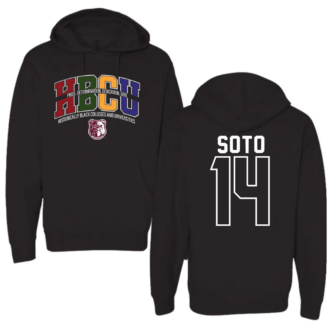 Alabama A&M University Baseball Black HBCU Hoodie - #14 Christian Soto