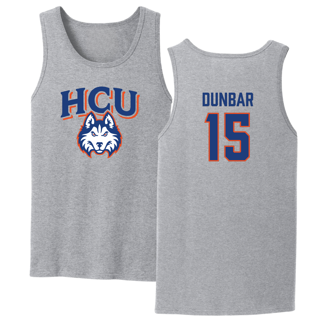 Houston Christian University Soccer (W) Sport Gray Tank Top - #15 Brynn Dunbar