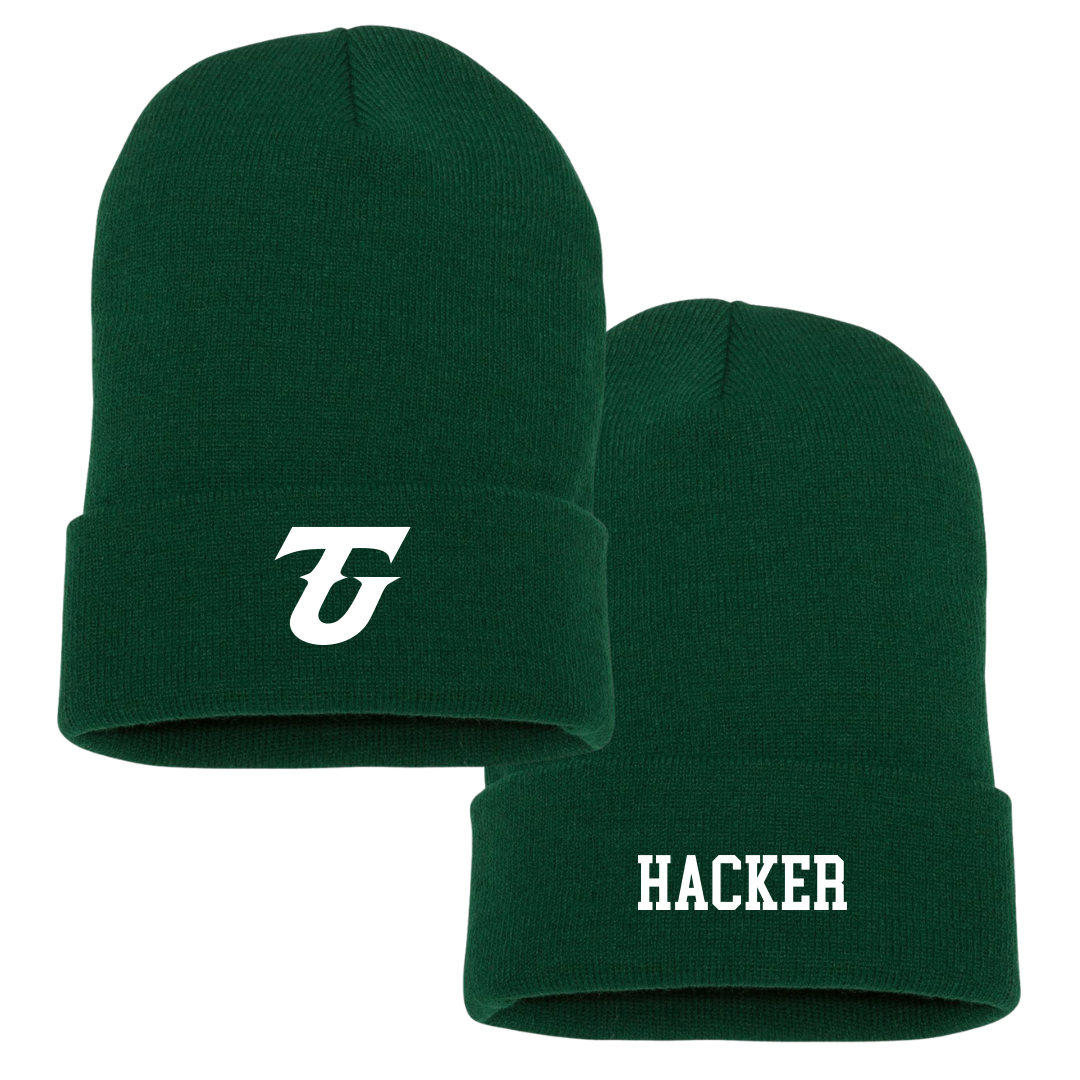 Tiffin University Football University Green Beanie - #10 Trent Hacker