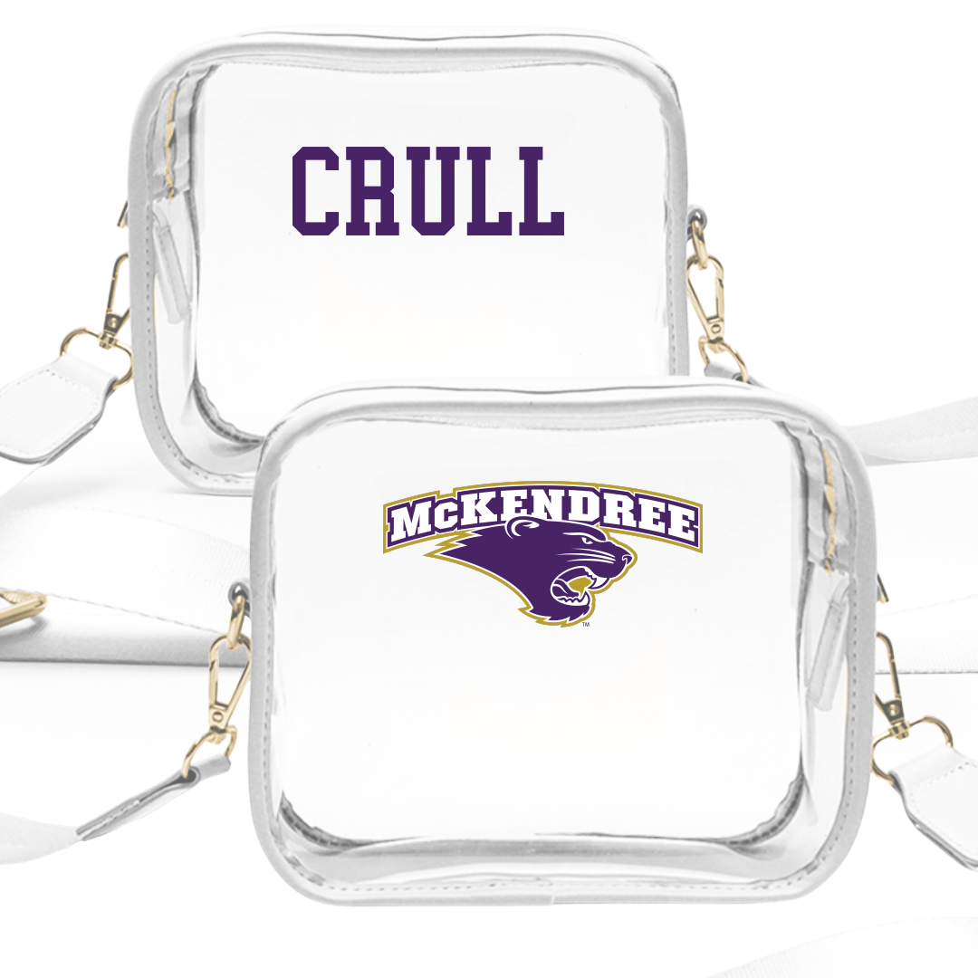 McKendree University Wrestling (W) White Clear Stadium Bag - Heather Crull