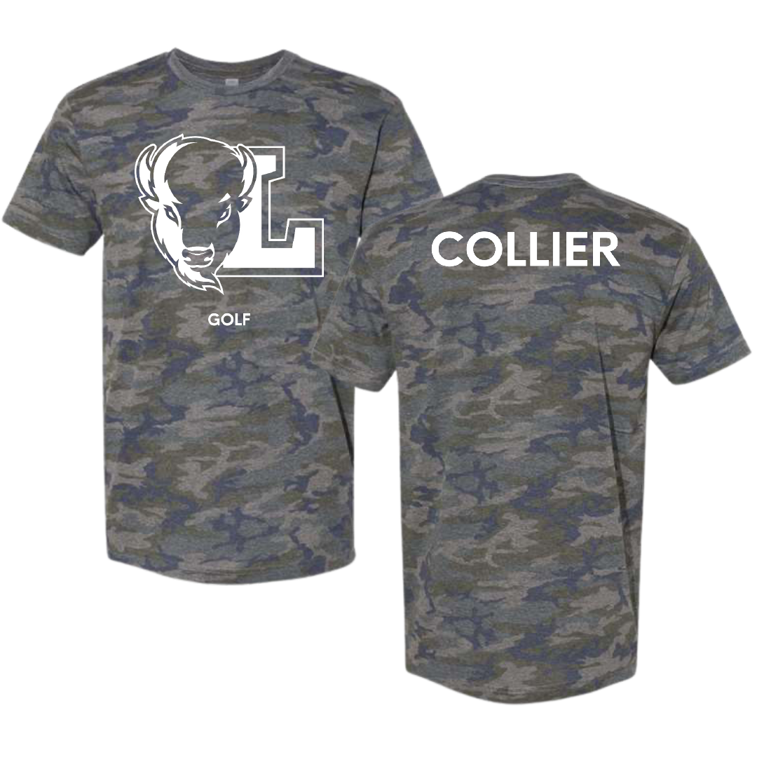 Lipscomb University Golf (M) Vintage Camo Tee - Aidan Collier