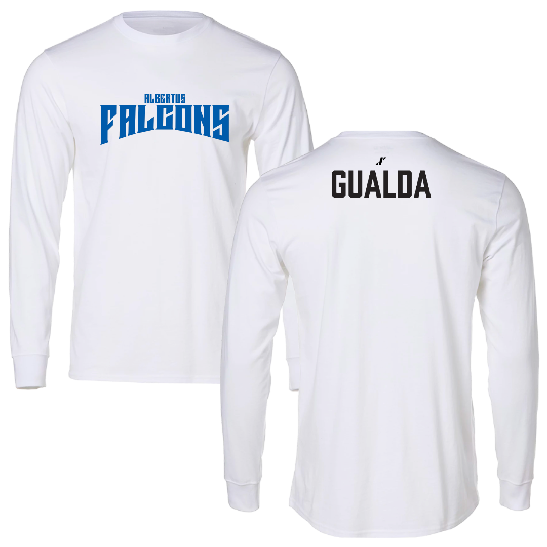 Albertus Magnus College Baseball White Classic Long Sleeve - Marco Gualda