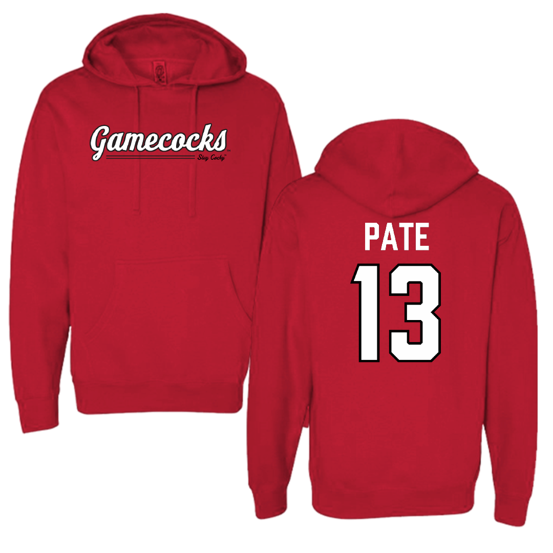 Jacksonville State University Baseball Red General Hoodie - #13 Jaxon Pate