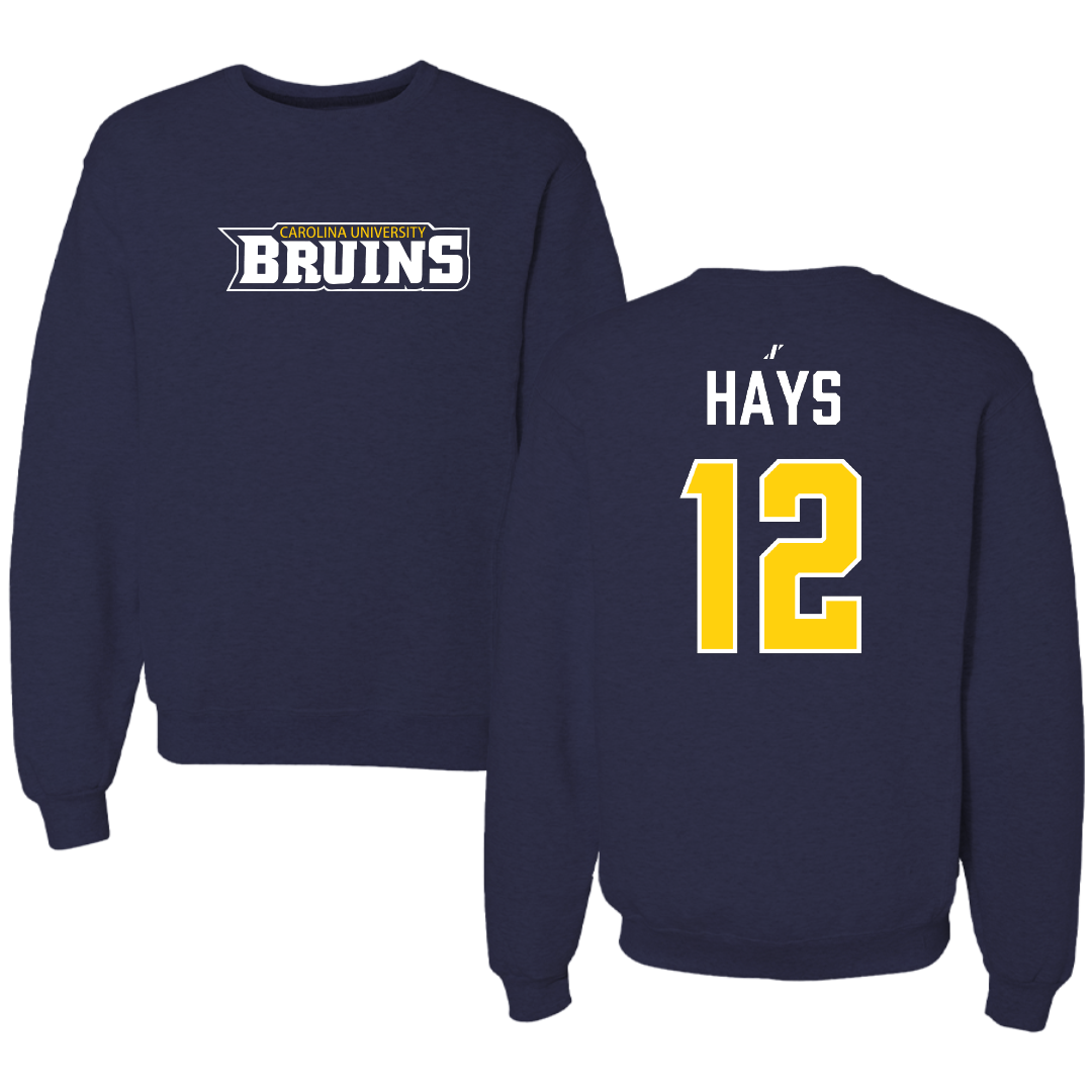 Carolina University Softball Navy Crewneck - #12 Cameryn Hays