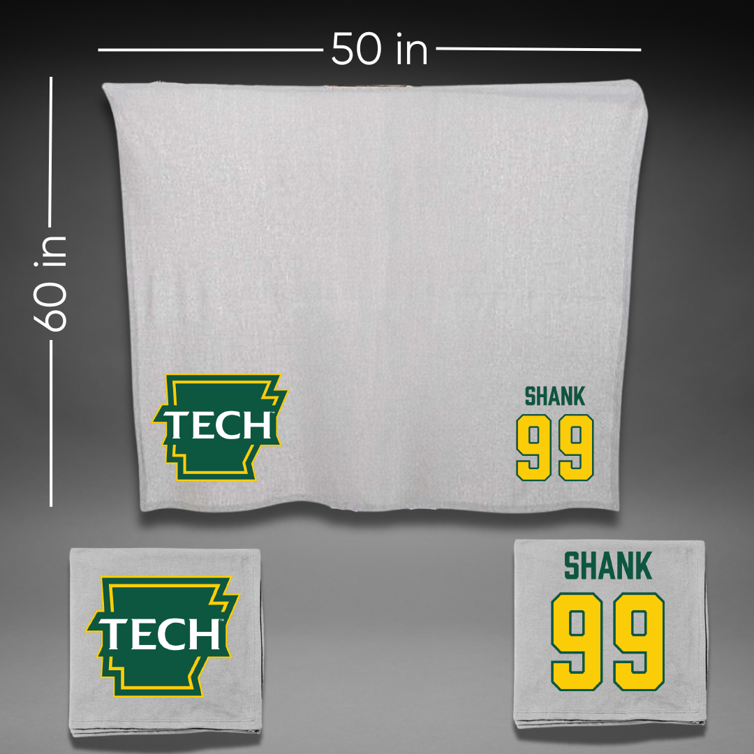 Arkansas Tech University Softball Gray Blanket - #99 Jenny Shank