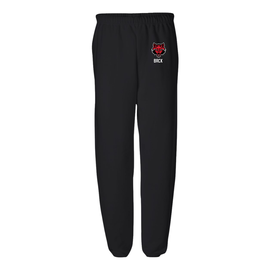 Arkansas State University Bowling (W) Black Sweatpants - #10 Kaylee Back