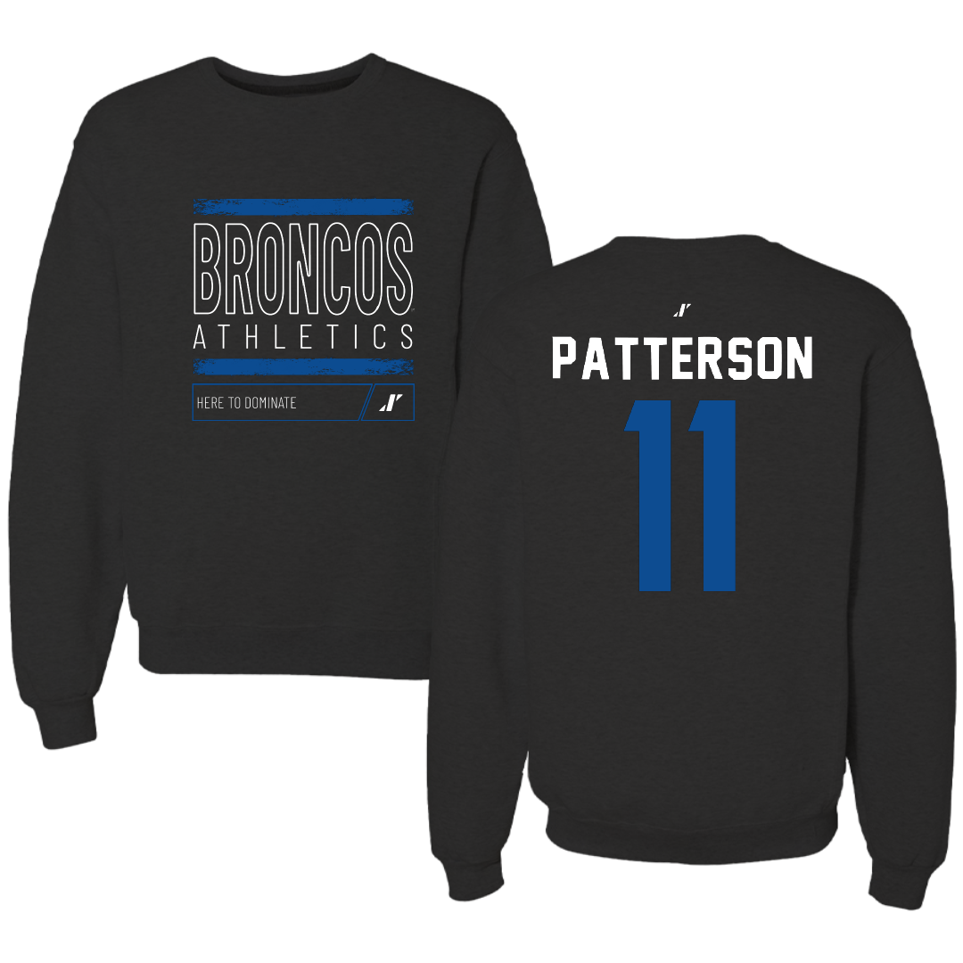 Fayetteville State University Softball Black Dominate Crewneck - #11 Treja Patterson
