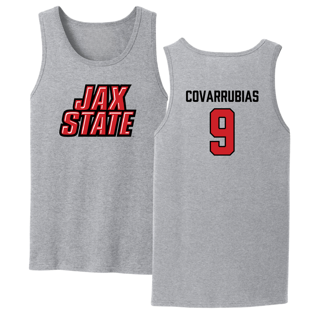 Jacksonville State University Bowling Sport Gray Tank Top - #9 Keyla Covarrubias