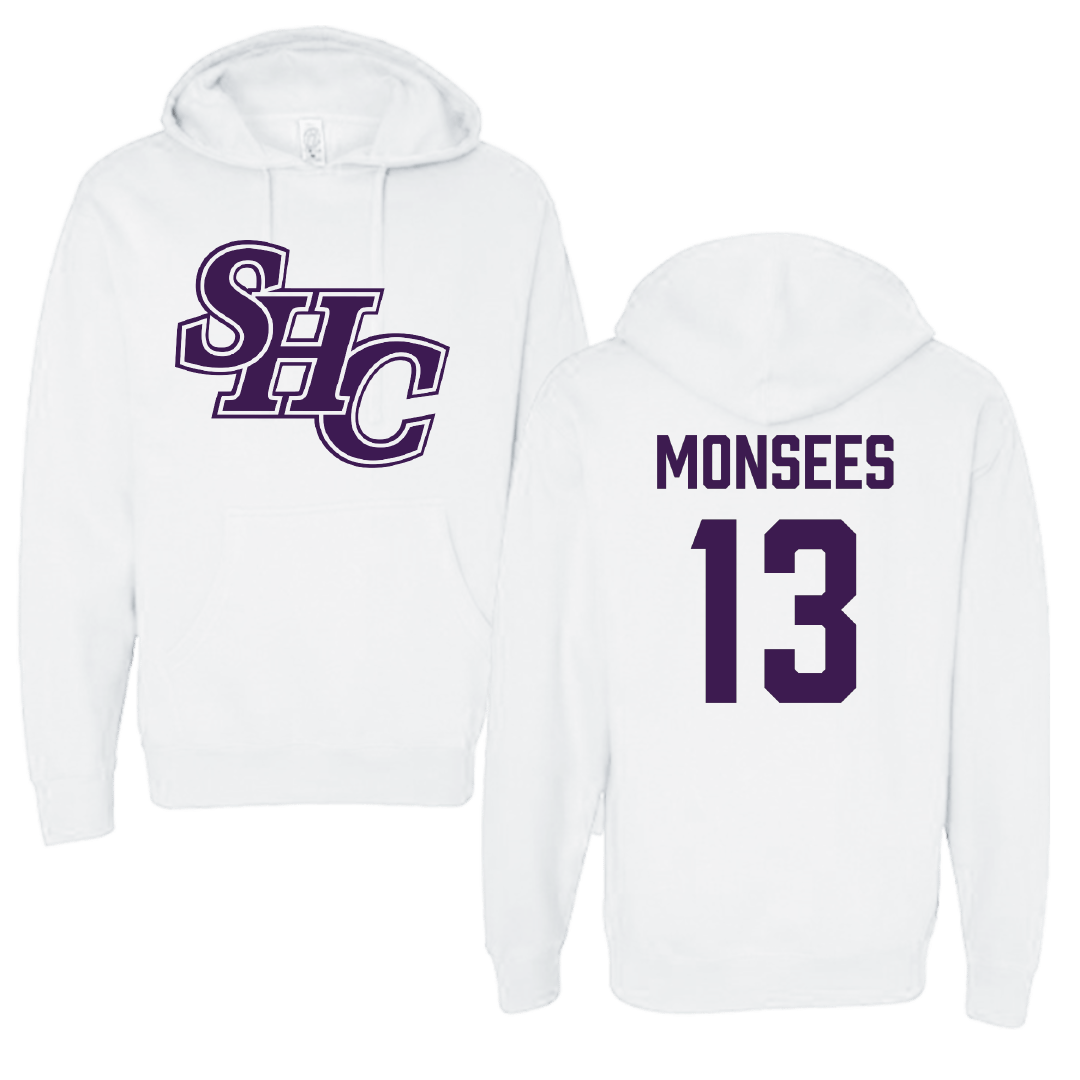 Spring Hill College Baseball White Hoodie - #13 Donovan Monsees