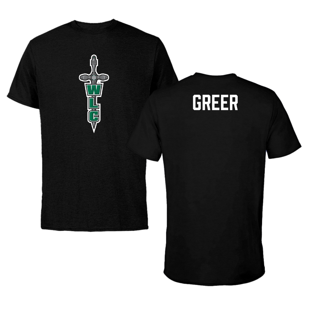 Wisconsin Lutheran College TF and XC Black Performance Tee - Hunter Greer