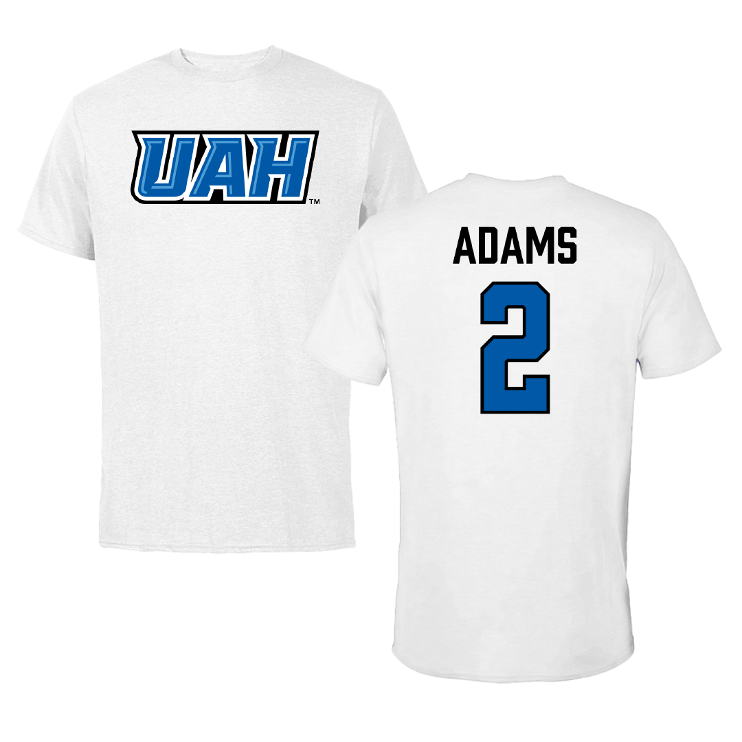 Huntsville Softball White Performance Tee - #2 Kinley Adams