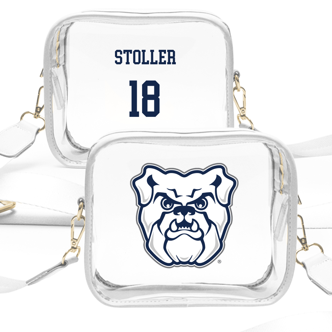 Butler University Football White Clear Stadium Bag - #18 Penn Stoller