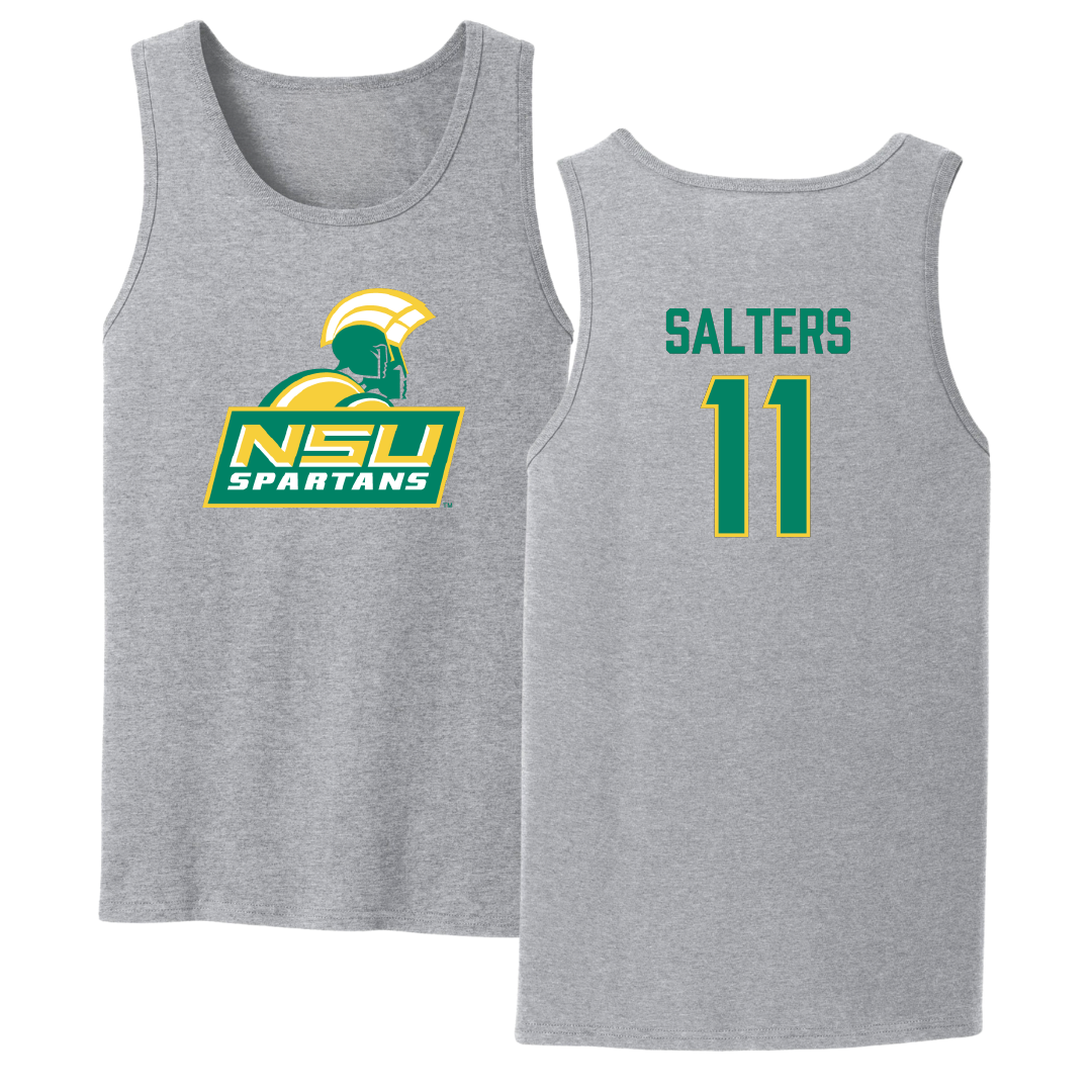 Norfolk State University Baseball Sport Gray Tank Top - #11 Ian Salters