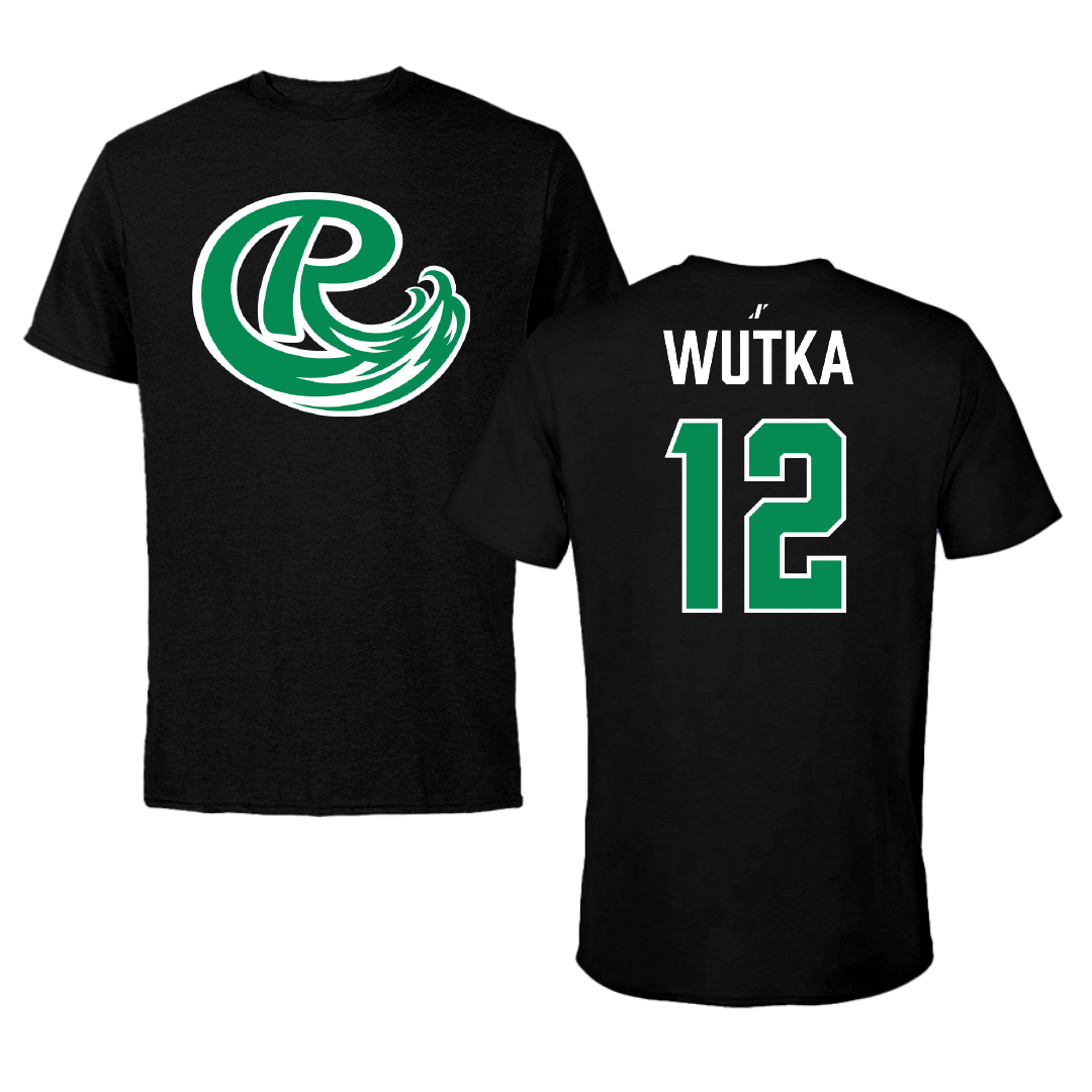 Roosevelt University Volleyball Black Tee - #12 Abigail Wutka