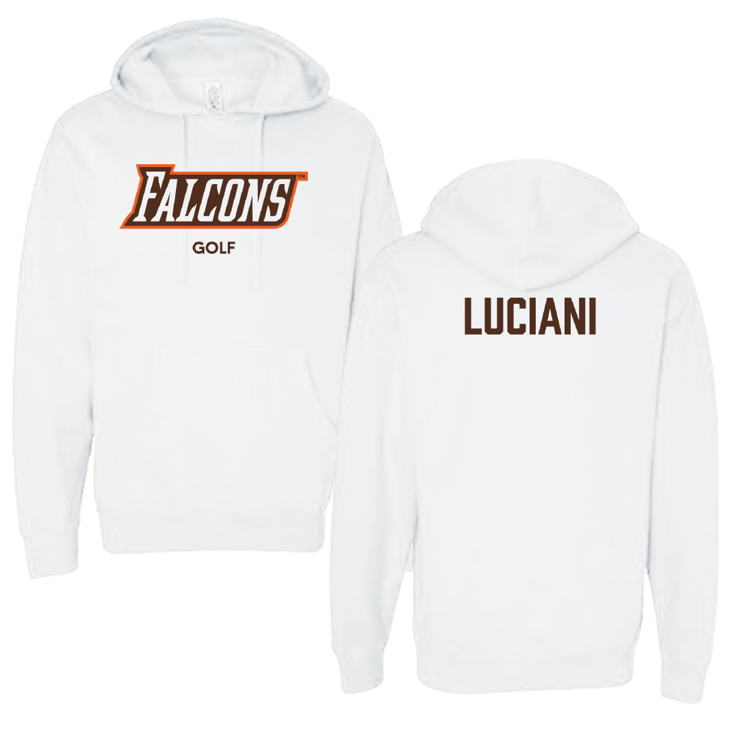 Bowling Green State University Golf (M) White Hoodie - Angelo Luciani