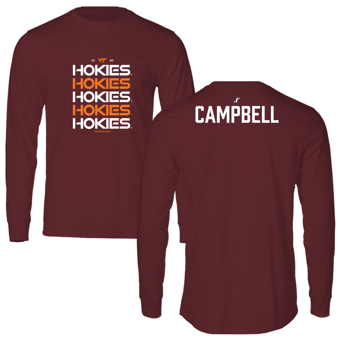 Virginia Tech Wrestling Maroon General Performance Long Sleeve - Dillon Campbell