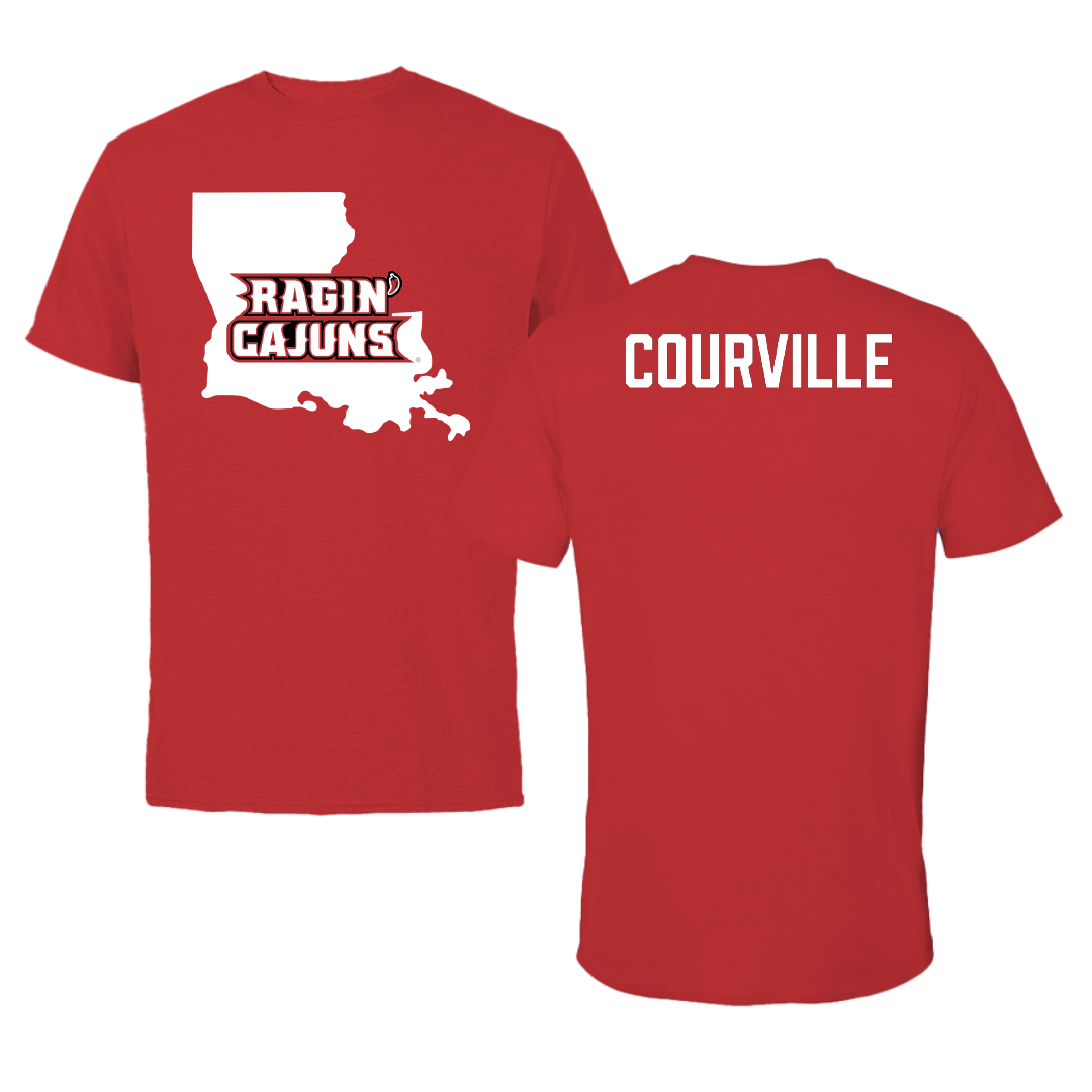 University of Louisiana at Lafayette TF and XC Red State Performance Tee - Juliana Courville