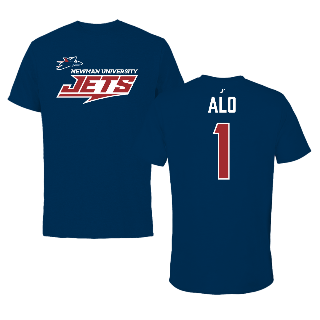 Newman University Bowling (M) Navy General Performance Tee - #1 Daryus Alo