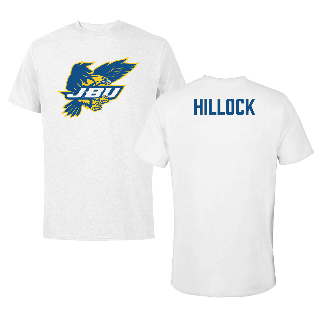 John Brown University Tennis (M) White Performance Tee - Jonathan Hillock