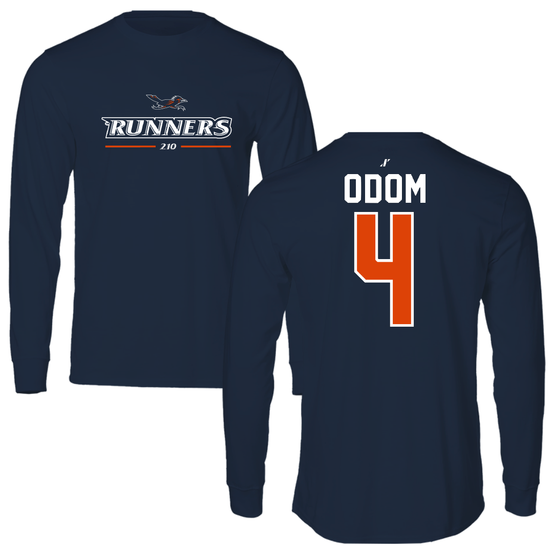 University of Texas at San Antonio Baseball Navy General Performance Long Sleeve - #4 Tye Odom