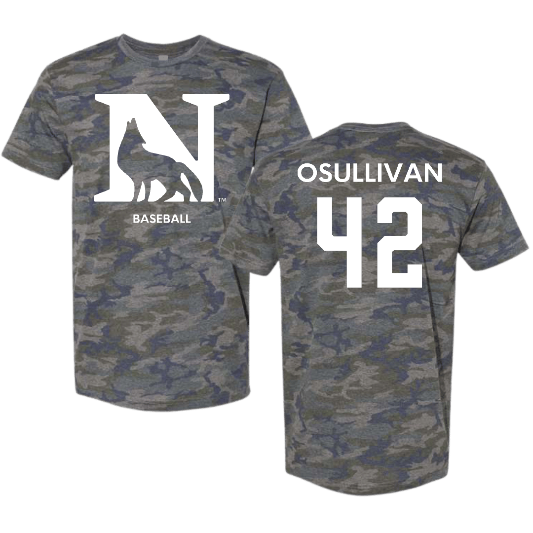 Newberry College Baseball Vintage Camo Tee - #42 Cooper Osullivan