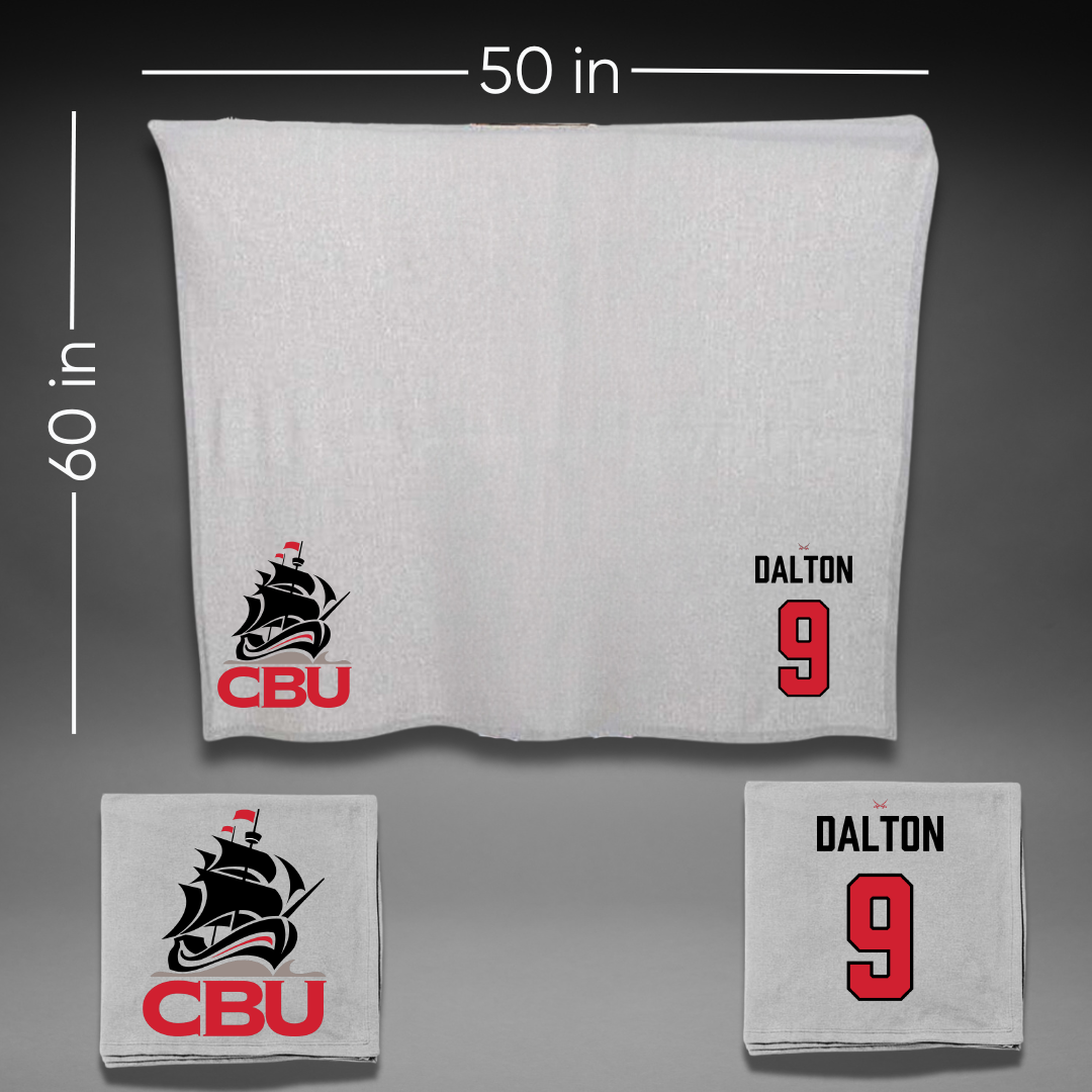 Christian Brothers University Baseball Gray Blanket - #9 Grant Dalton