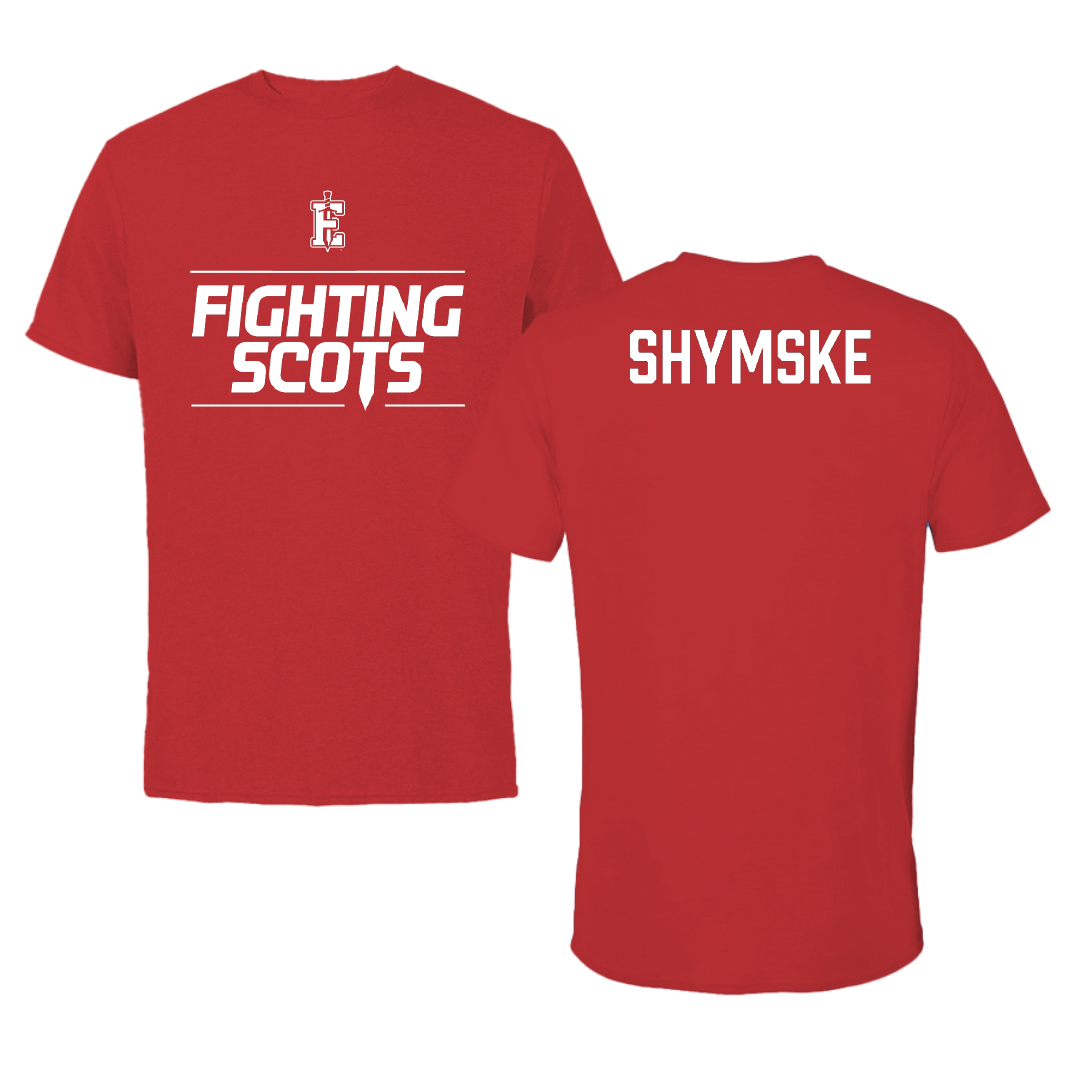 PennWest Edinboro TF and XC Red General Performance Tee - Donald Shymske