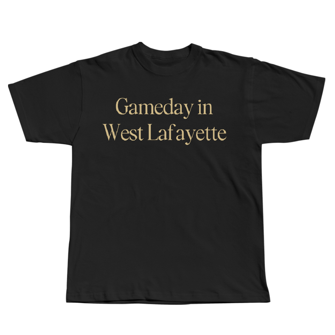 Purdue University Baseball Black Gameday Tee - #43 Avery Cook