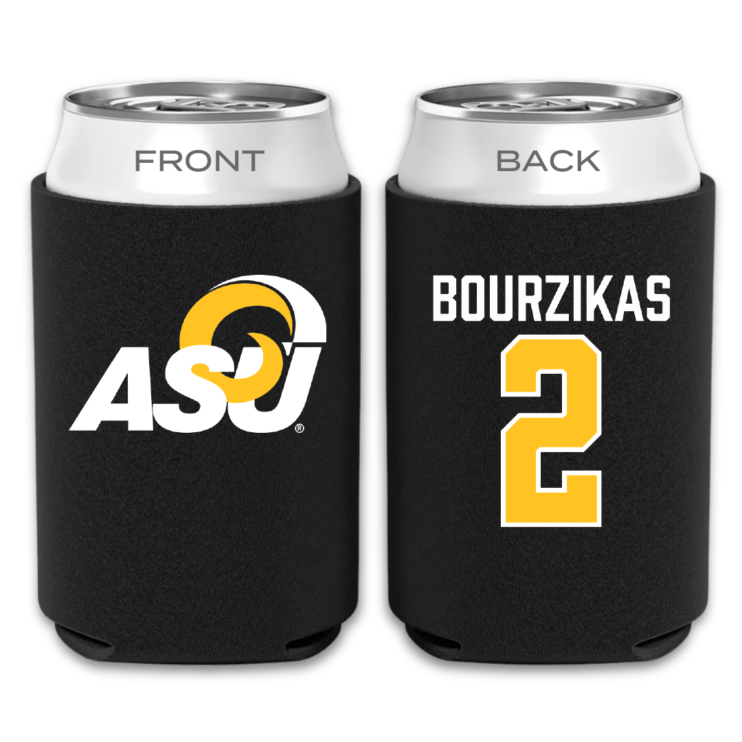 Angelo State University Soccer Black Can Cooler - #2 Maddy Bourzikas