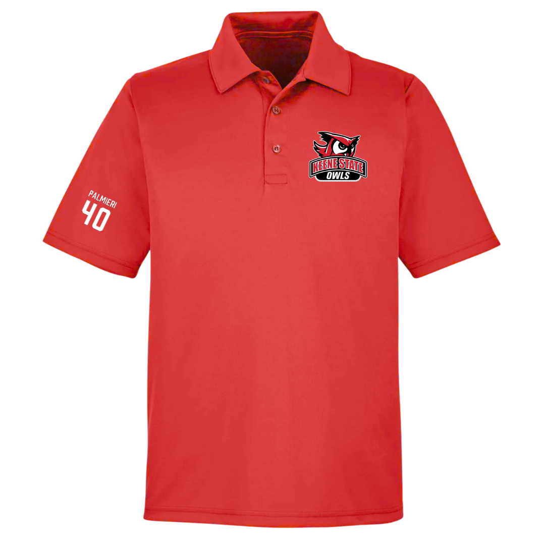 Keene State College Lacrosse (M) Red Polo - #40 Jackson Palmieri
