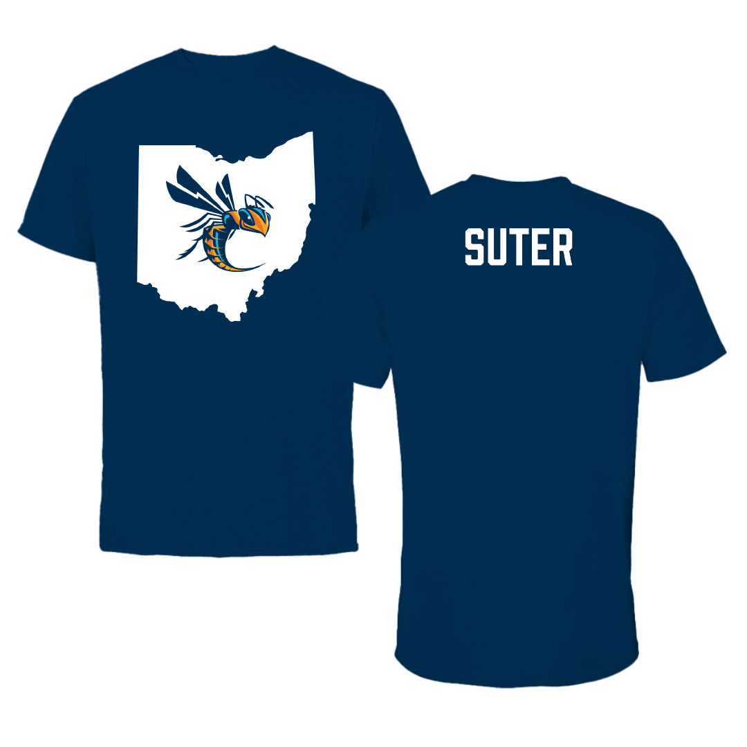 Cedarville University TF and XC Navy State Performance Tee - Andrew Suter