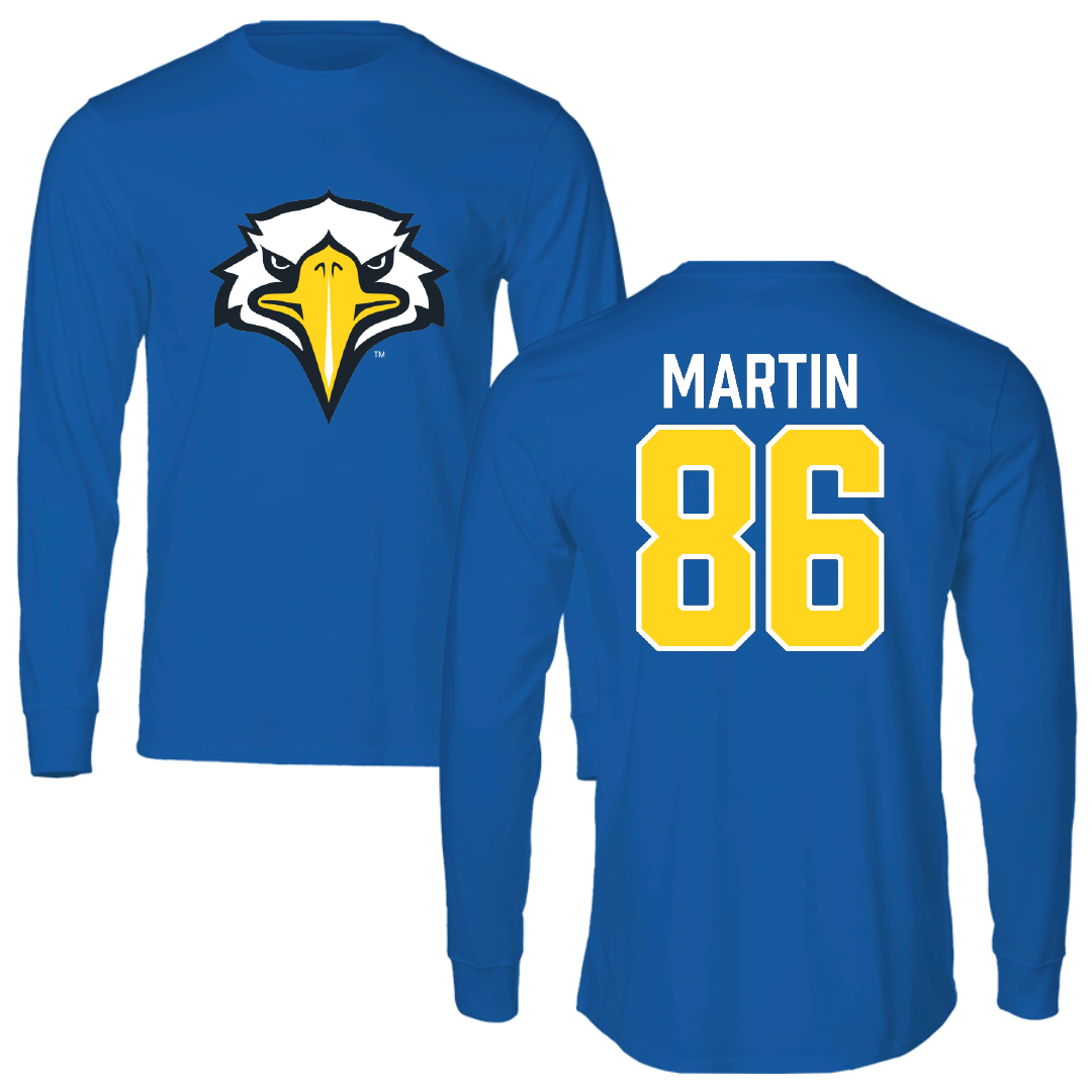 Morehead State University Football Blue Long Sleeve - #86 Brock Martin