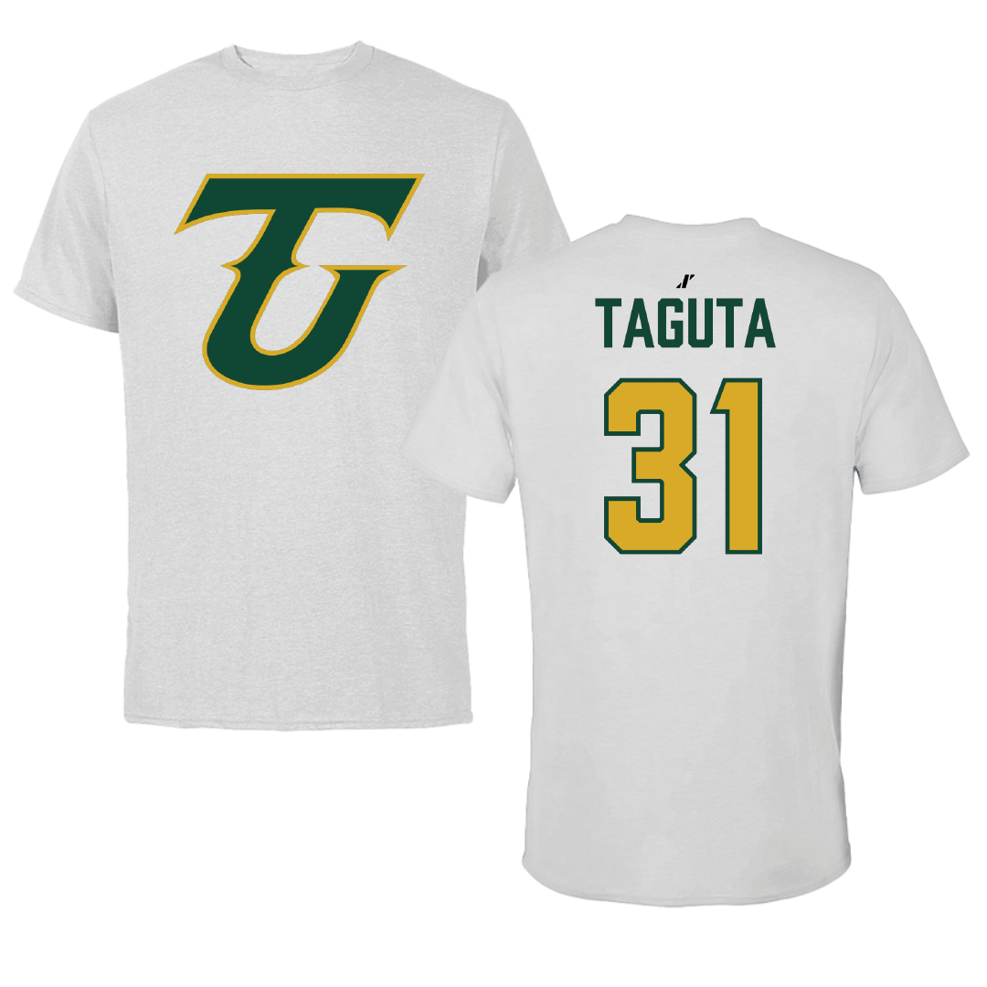 Tiffin University Soccer (M) Light Gray Tee - #31 Tadi Taguta