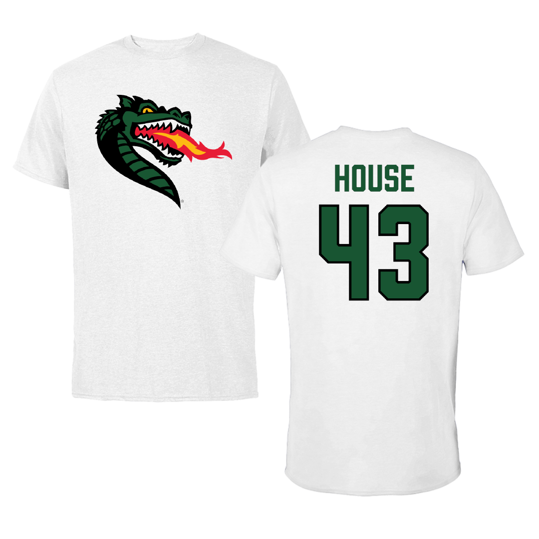University of Alabama at Birmingham Baseball White Tee - #43 Brooks House
