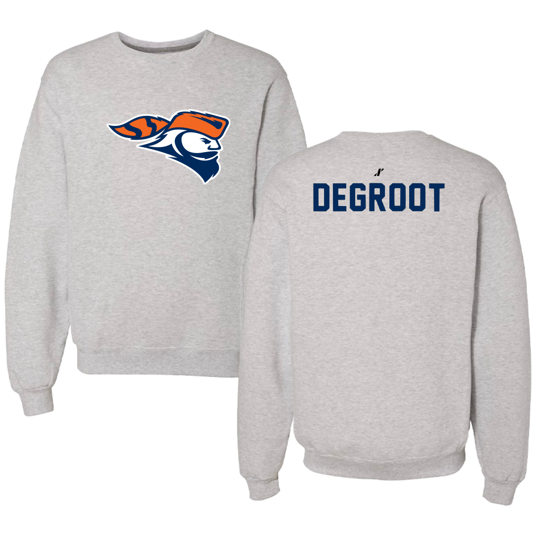 Carroll University Tennis Light Gray Crewneck - Greyson DeGroot