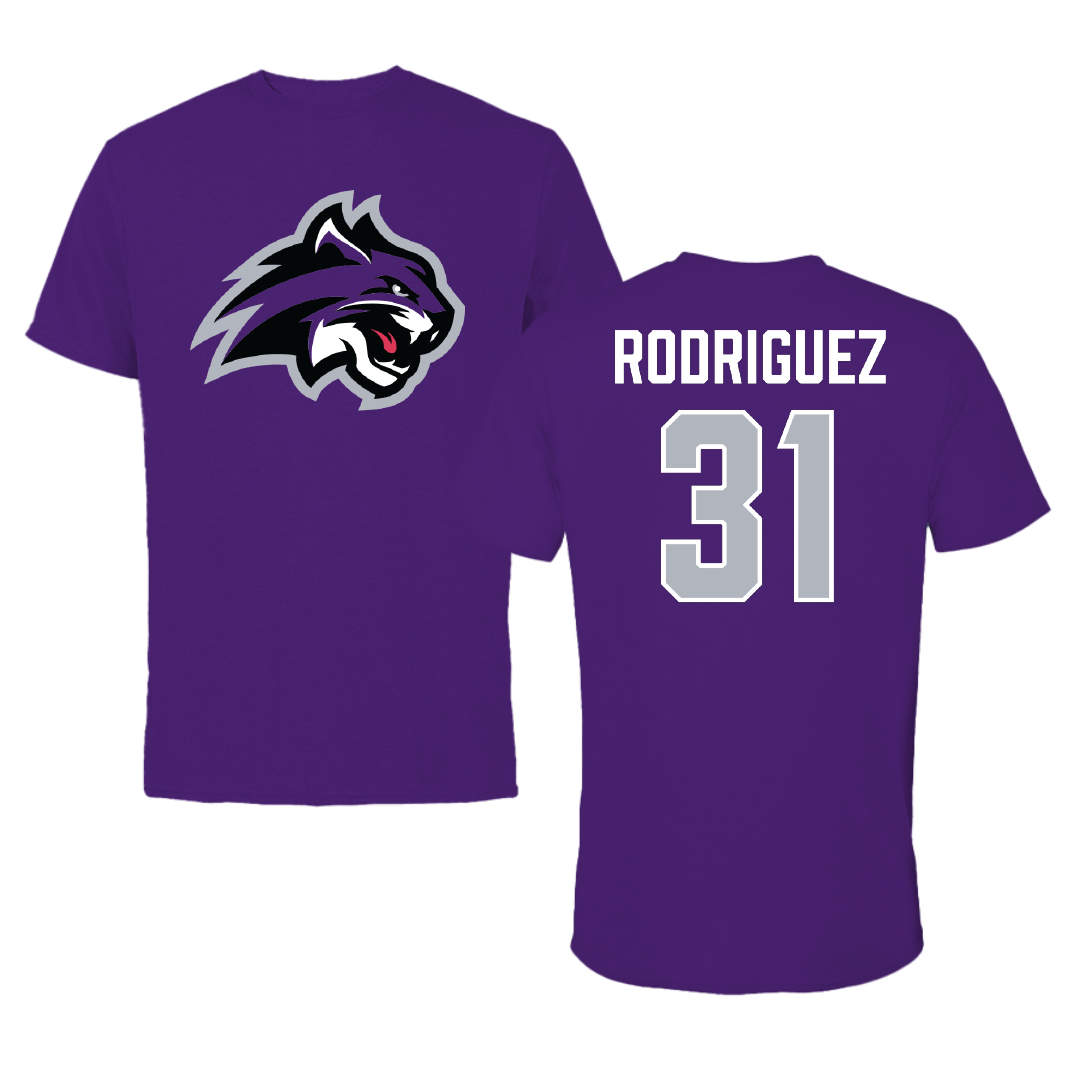Wiley University Softball Purple Tee - #31 Jazmine Rodriguez