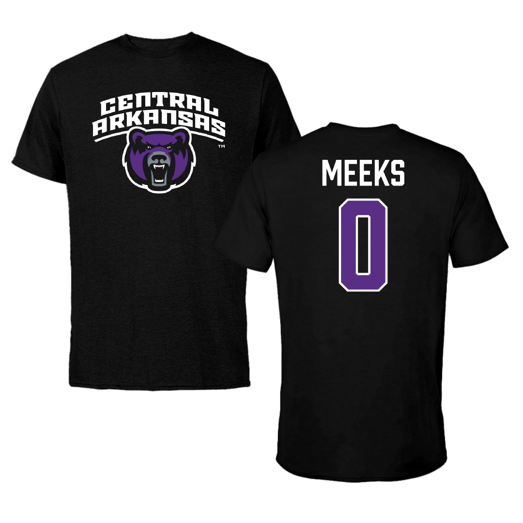 University of Central Arkansas Soccer (W) Black Performance Tee - #0 Caleigh Meeks