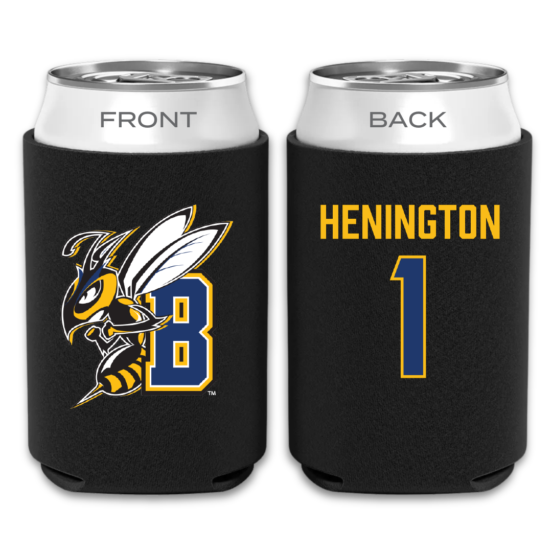 Montana State University Billings Baseball Black Can Cooler - #1 Kyle Henington