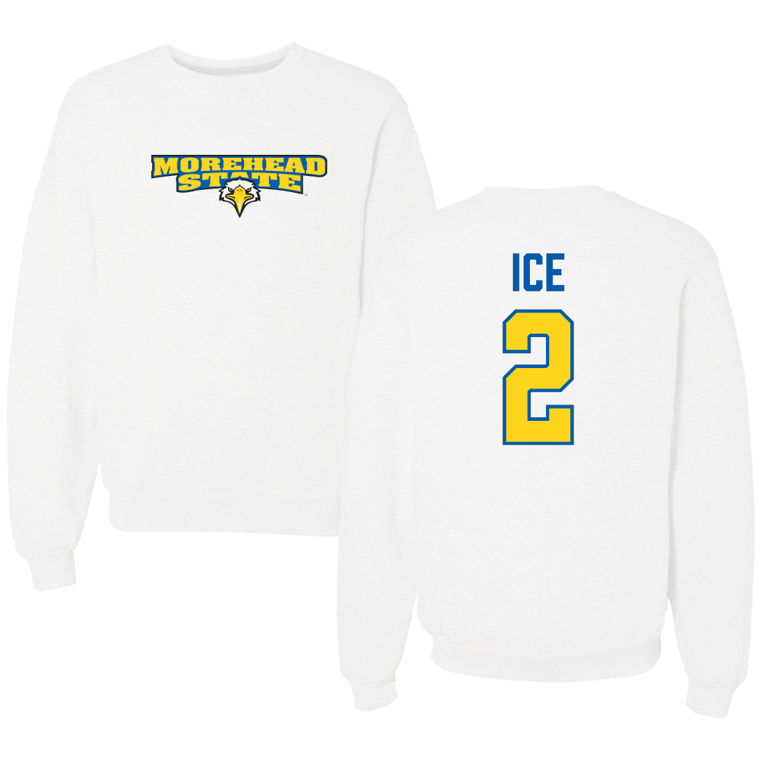 Morehead State University Football White Crewneck - #2 Anthony Ice