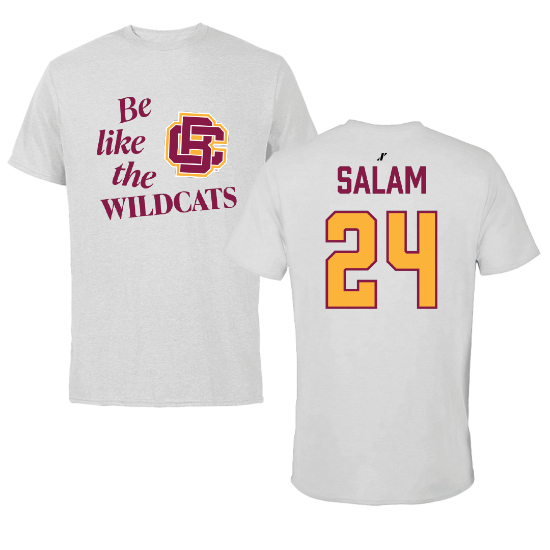 Bethune-Cookman University Softball Light Gray Be Like Us Performance Tee - #24 Aminah Salam