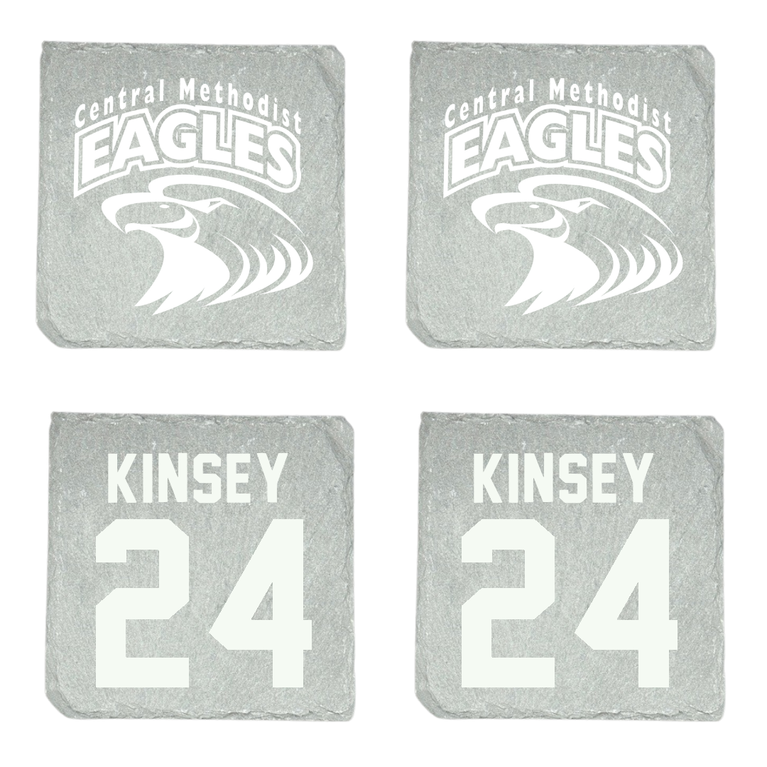 Central Methodist University Basketball (W) Stone Coaster (4 Pack)  - #24 Nevaeh Kinsey