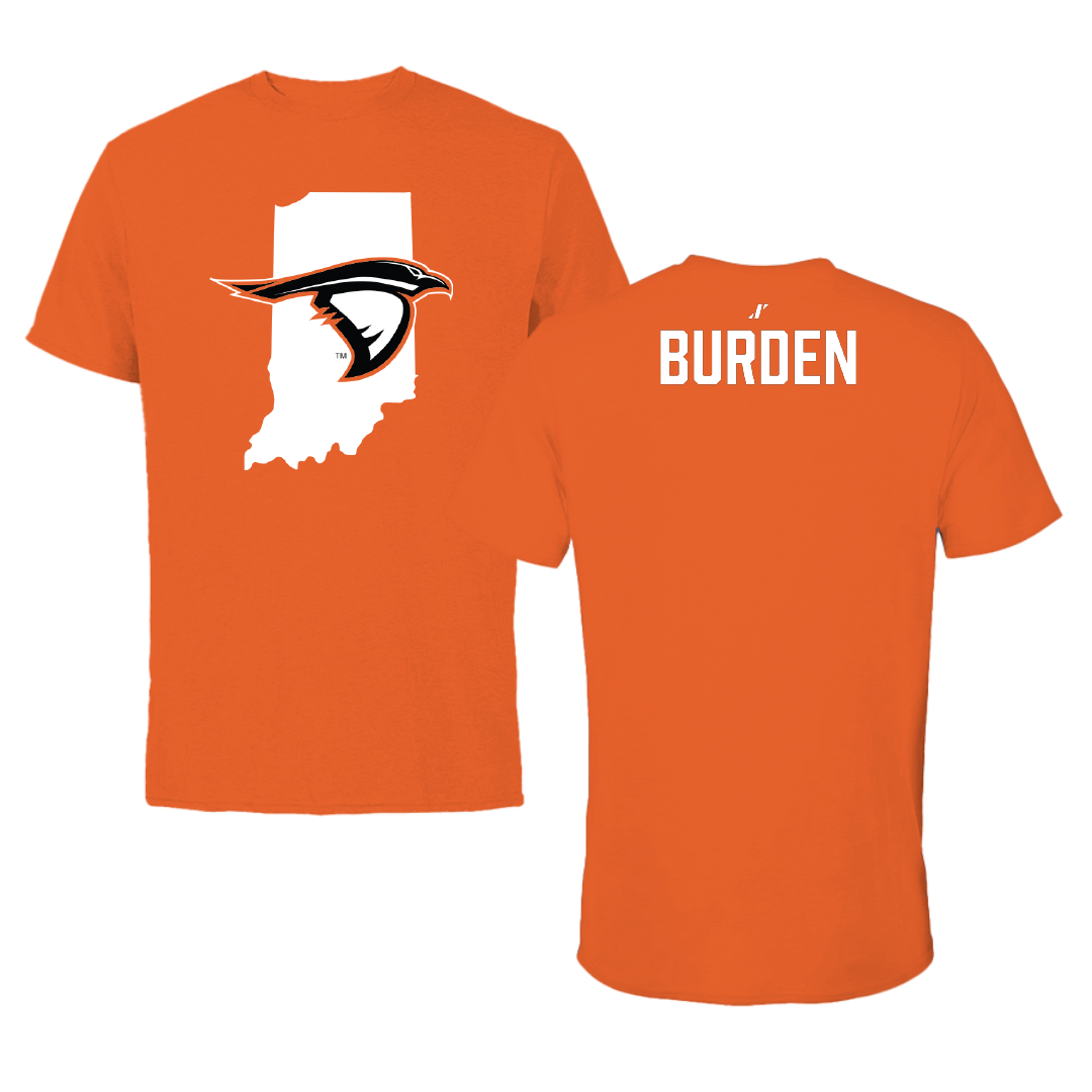 Anderson University (Indiana) Golf (W) Orange State Tee - Abbie Burden