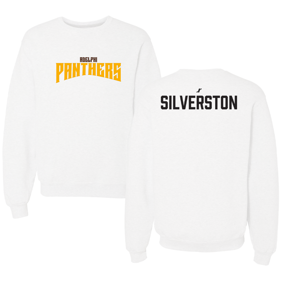 Adelphi University Tennis (M) White Classic Crewneck - Leo Silverston