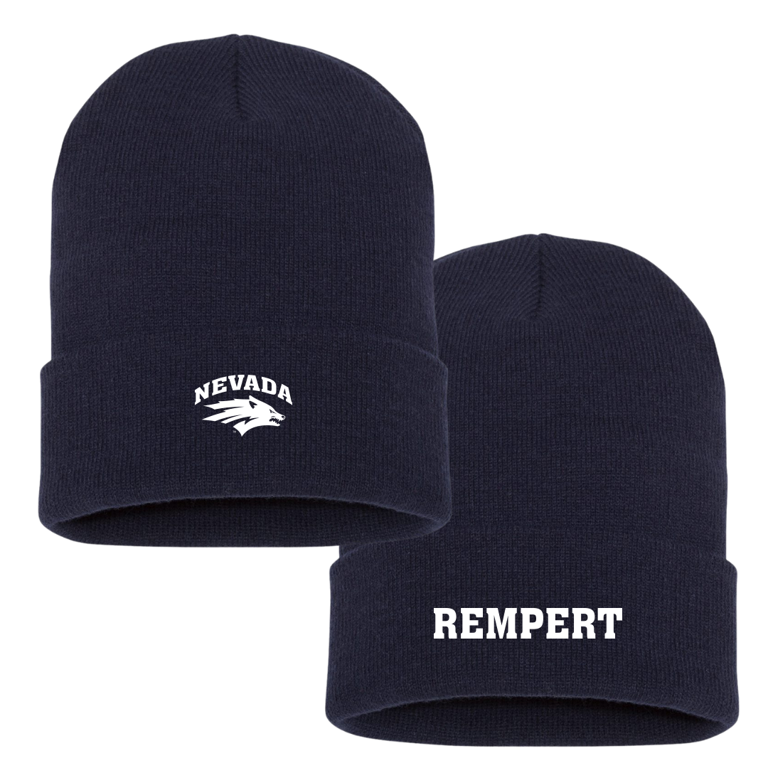 University of Nevada Football Navy Beanie - #9 Nick Rempert