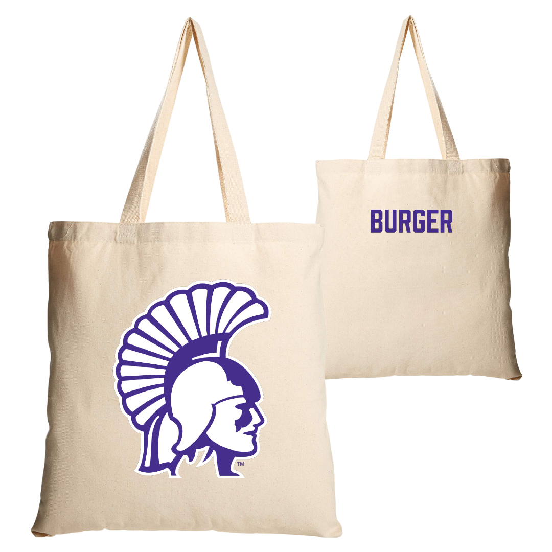 Winona State University Tennis Tan Canvas Tote Bag - Ally Burger
