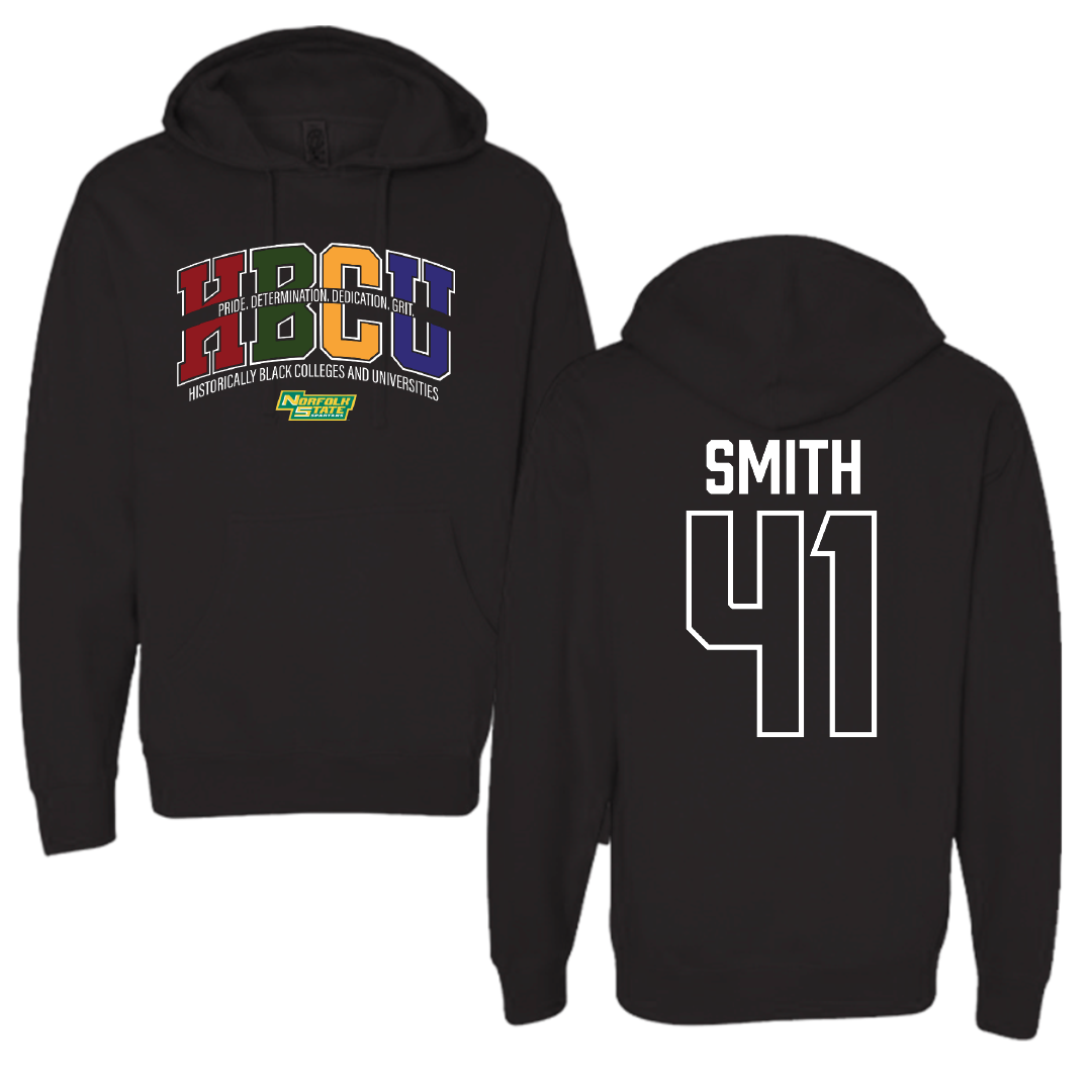 Norfolk State University Football Black HBCU Hoodie - #41 Jayden Smith
